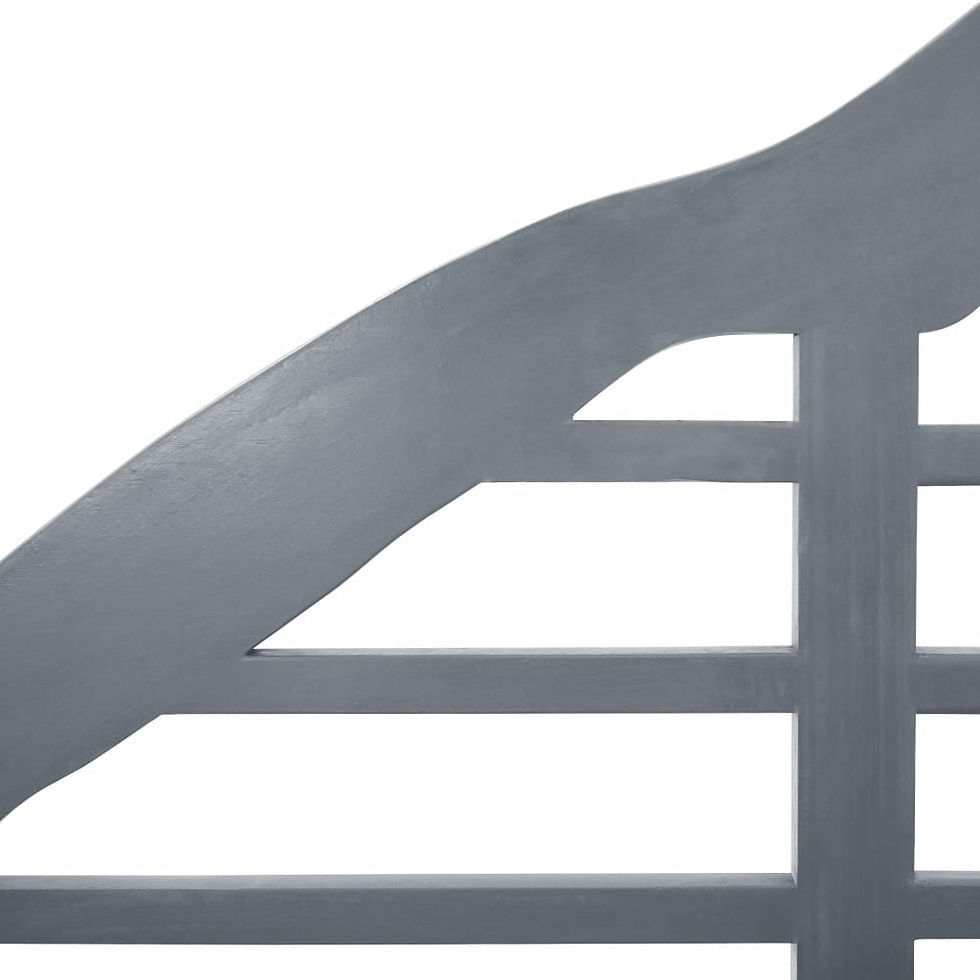 Thumbnail: Wooden Garden Bench Grey Wash 2 Seater