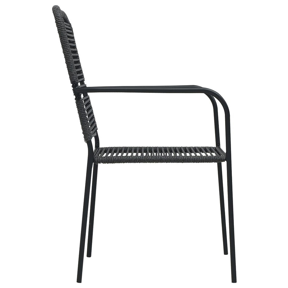 Thumbnail: Outdoor Dining 7 Piece Set Black