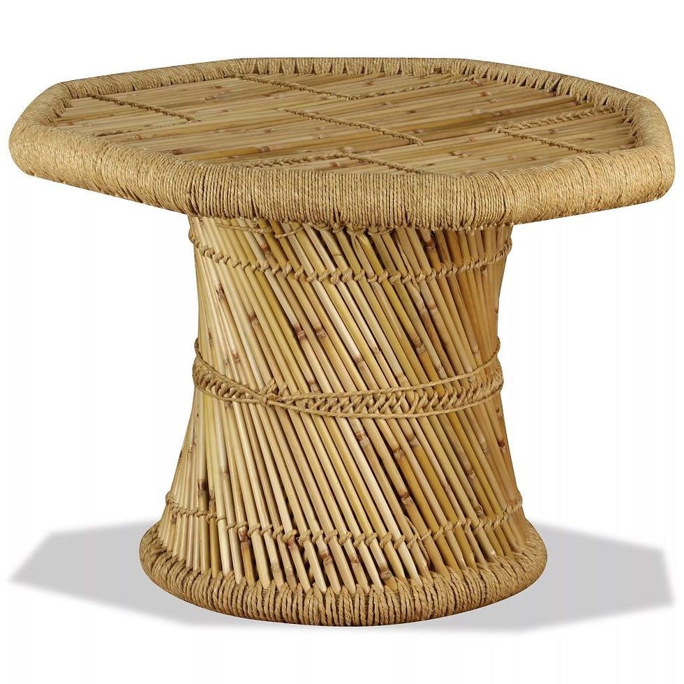 Thumbnail: Bamboo Octagonal Coffee Table 60x60x45 cm