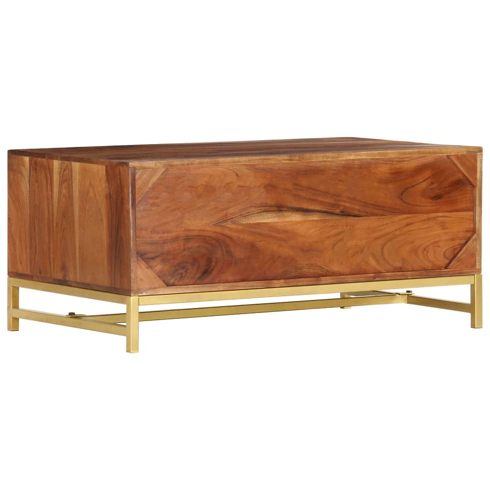 Thumbnail: Acacia Wood Coffee Table 90x55x40 cm