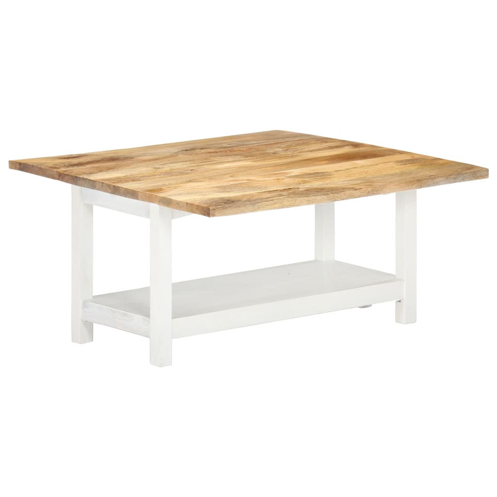 Mango Wood Extendable Coffee Table White