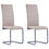 Thumbnail: Faux Leather Cantilever Dining Chair Set 2 Cappuccino
