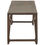 Thumbnail: Poly Rattan Garden Bench 120 cm Brown