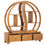 Thumbnail: Teak Wood Cabinet with Yin Yang Shelf 100x26x112 cm