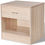 Thumbnail: Nightstand Set 2 with Drawer Oak Colour