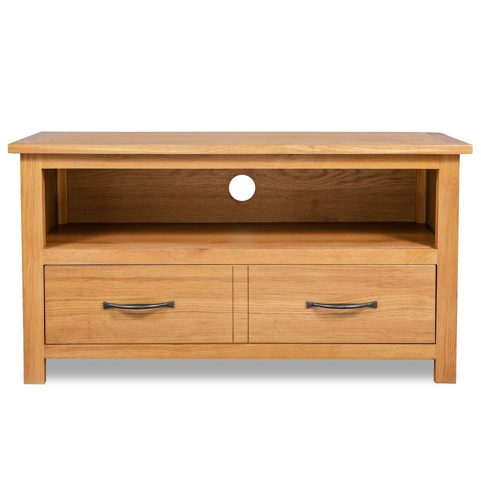 Thumbnail: Oak Wood TV Cabinet 90x35x48 cm