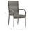 Thumbnail: Poly Rattan Outdoor Stackable Chairs Set of 4 Grey