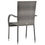 Thumbnail: Poly Rattan Outdoor Stackable Chairs Set of 4 Grey