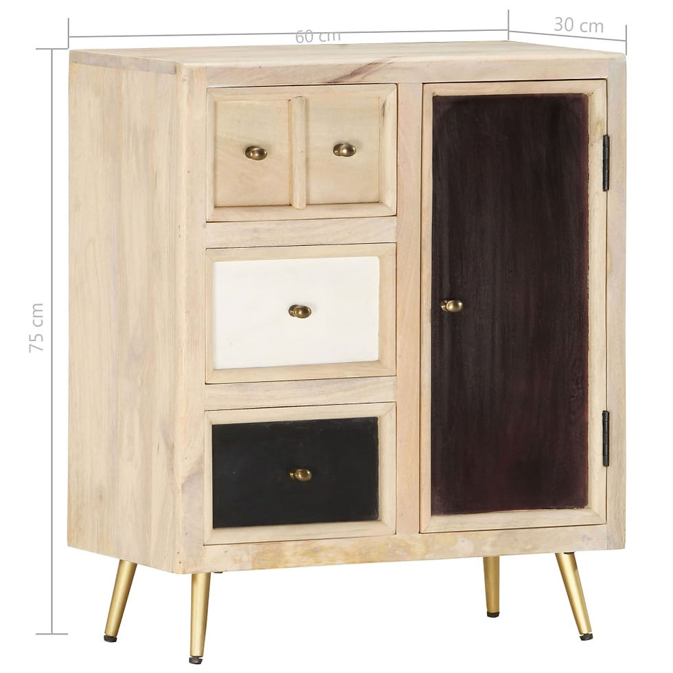 Thumbnail: Mango Wood Sideboard 60x30x75 cm