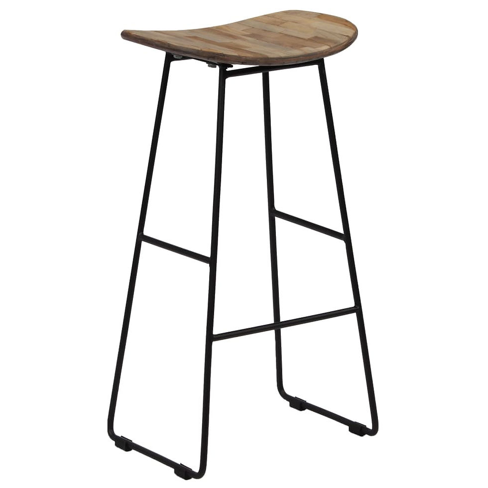 Thumbnail: Reclaimed Teak Wood Bar Chair set 2