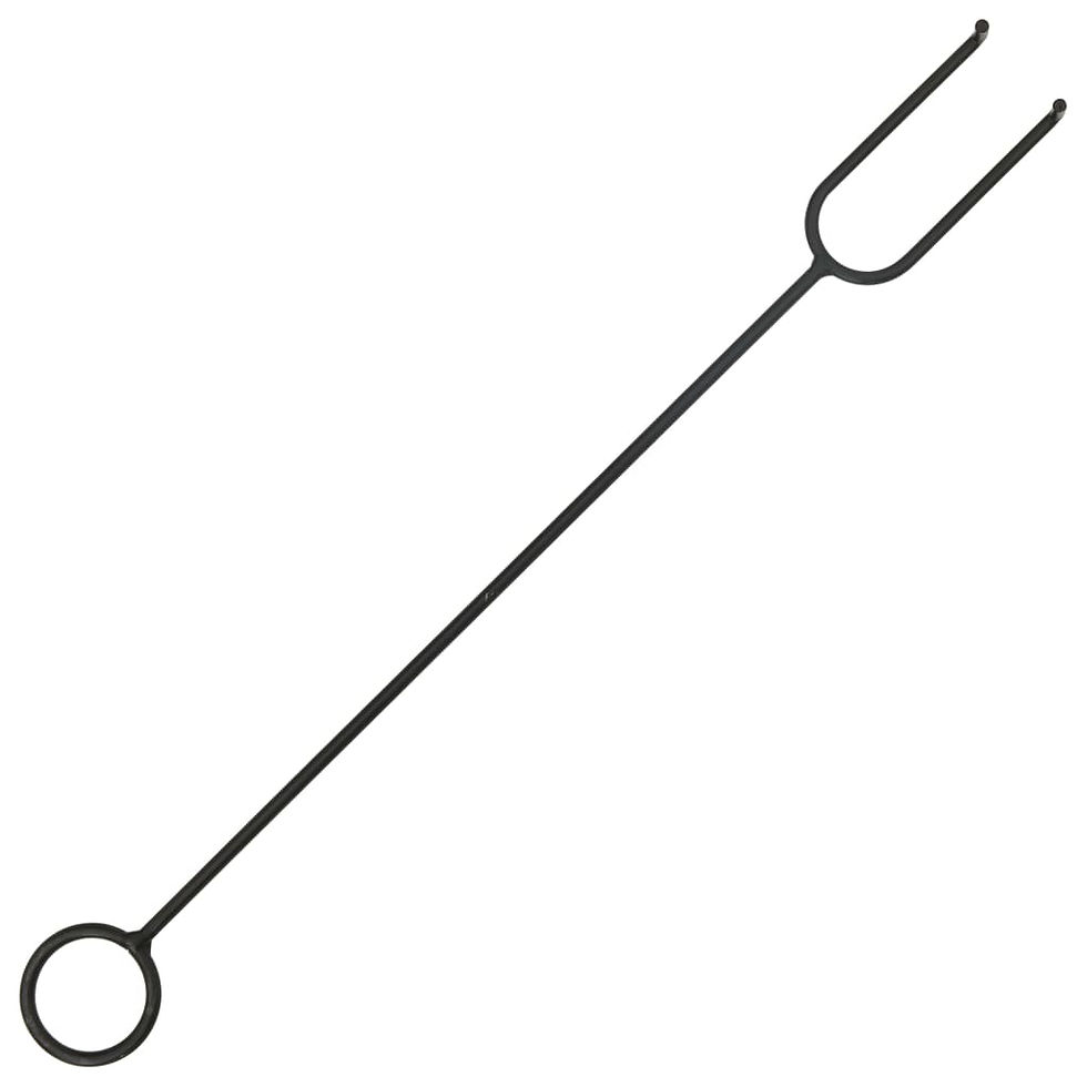 Thumbnail: Garden Fire Pit with Poker 81x81x47 cm Steel