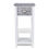 Thumbnail: Nightstand with 1 Drawer Grey and White