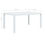 Thumbnail: Rattan Look Garden Table White Plastic