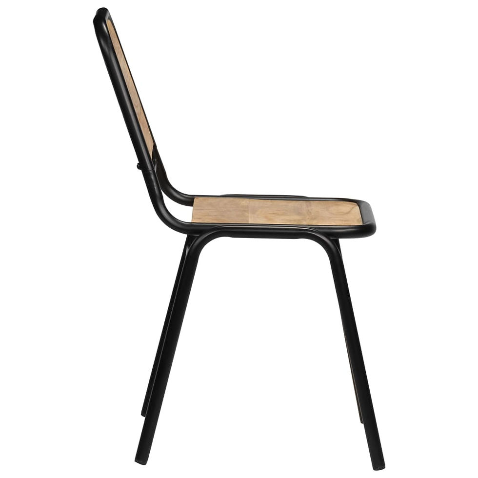 Thumbnail: Mango Wood Dining Chair Set 2