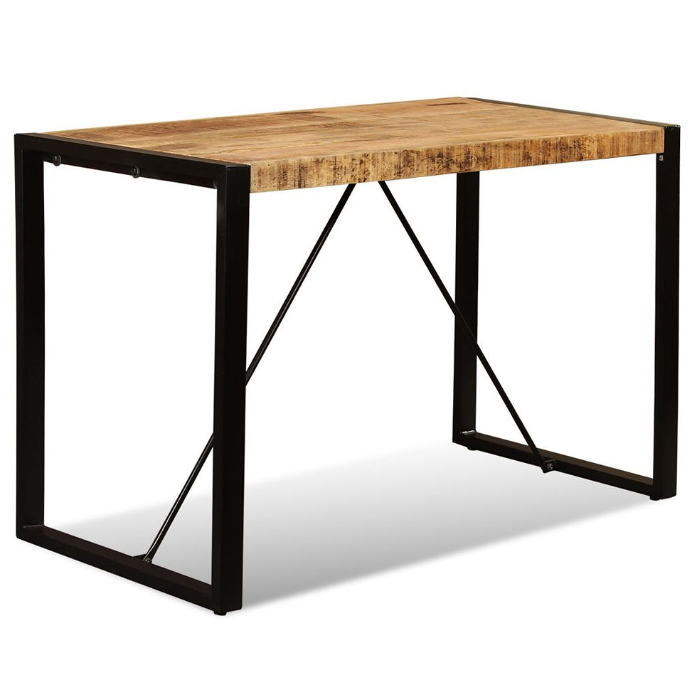 Thumbnail: Mango Wood Dining Table Rough 120 cm