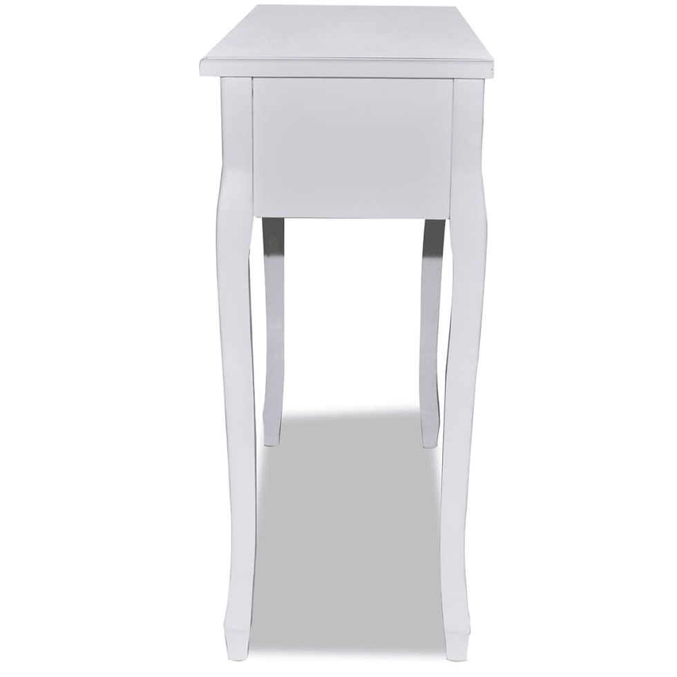 Thumbnail: Dressing Console Table with Three Drawers White