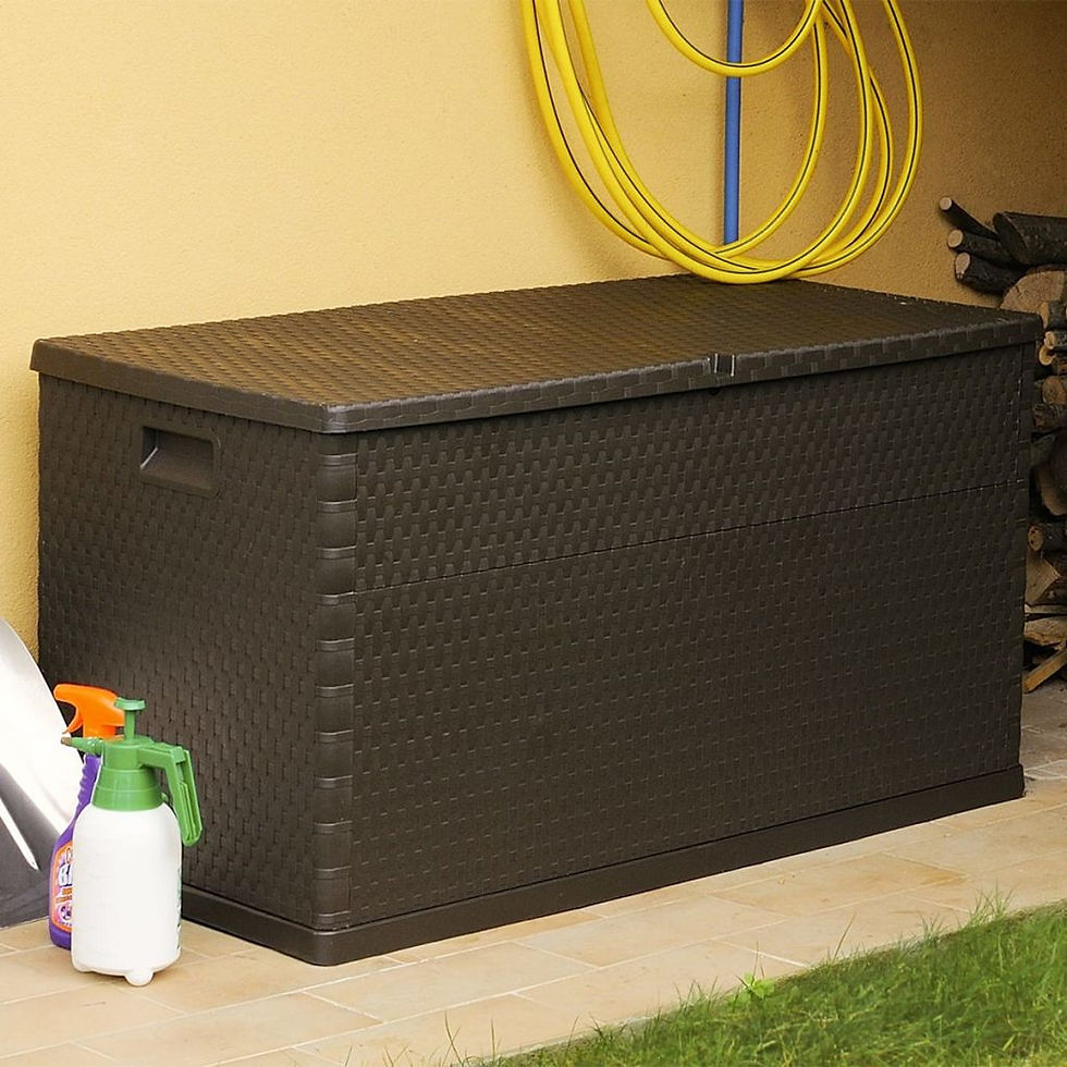 Thumbnail: Garden Storage Box Brown 120x56x63 cm