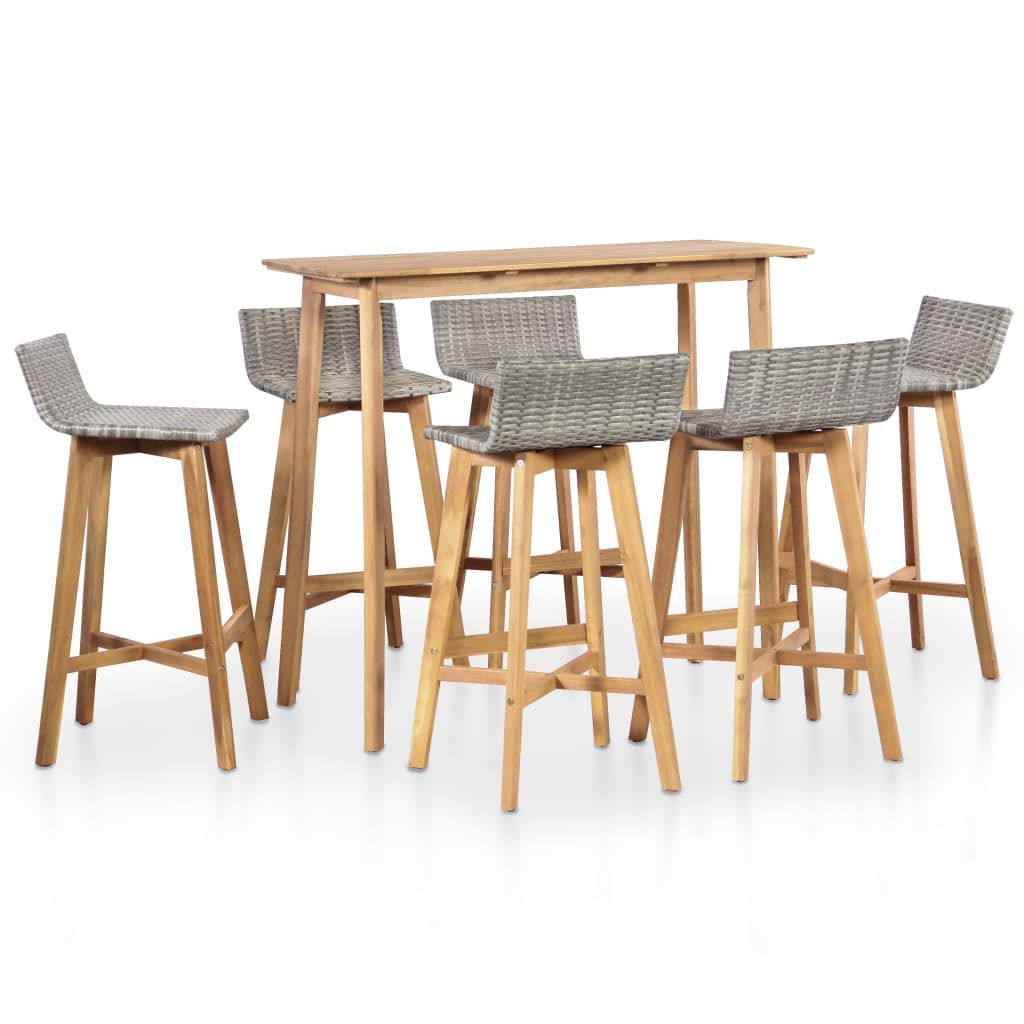 Wooden 7 Piece Outdoor Dining 7 Piece Set