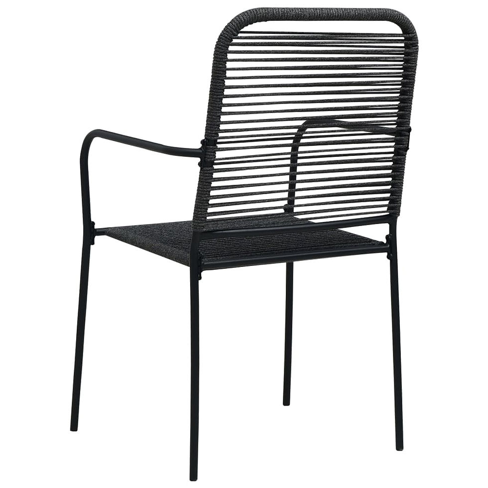 Thumbnail: Outdoor Dining 7 Piece Set Black