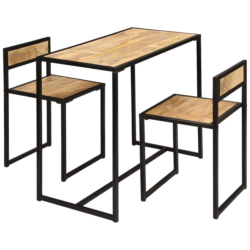 Thumbnail: Mango Wood Dining 3 Piece Set