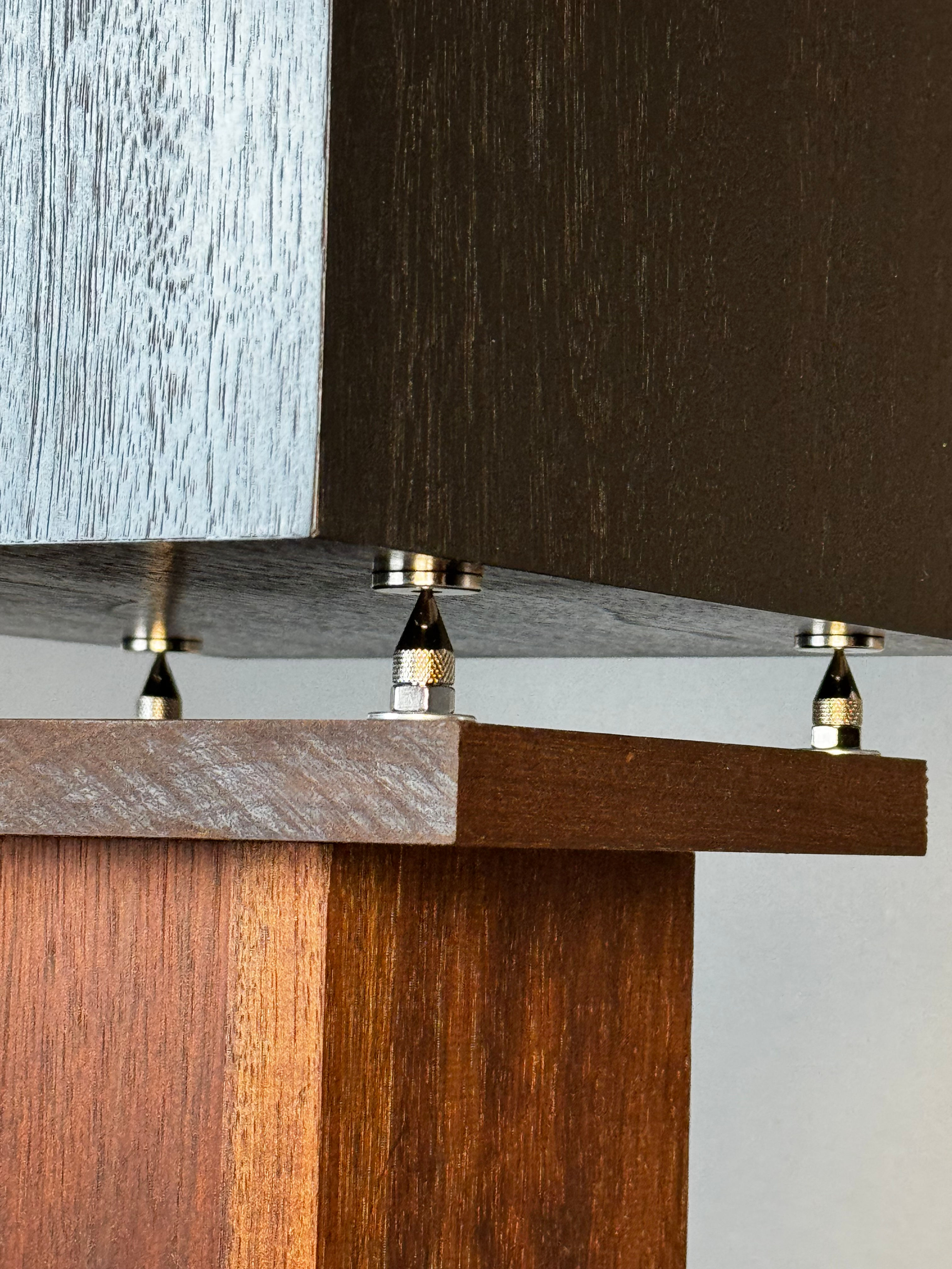 Complete steel feet and top spike leveling kit