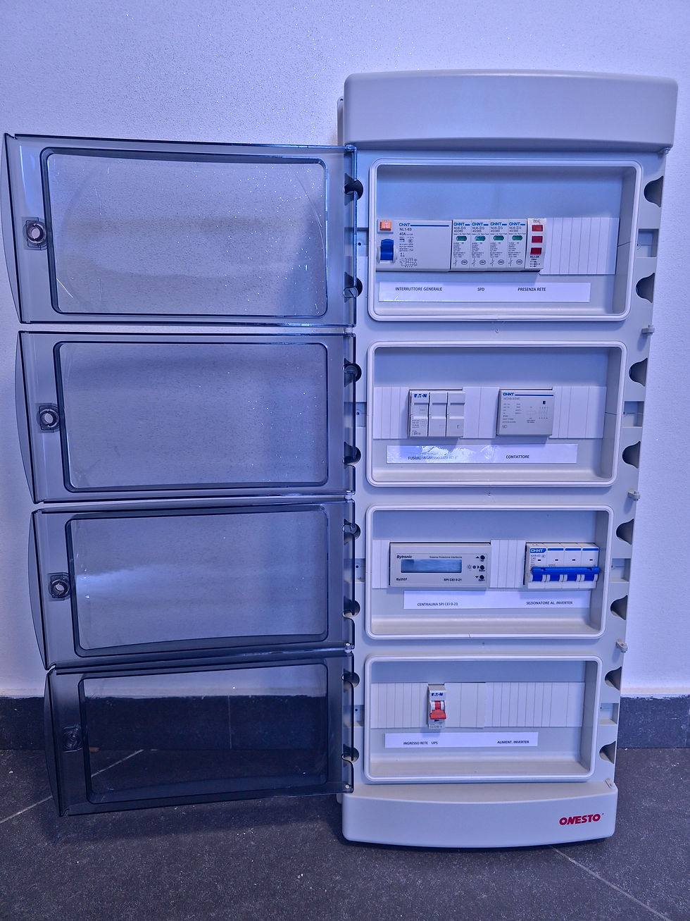 Miniatura: quadro di rete AC per impianti trifase