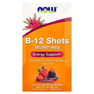 NOW B-12 Shots 10000mcg 12/.5oz Packets