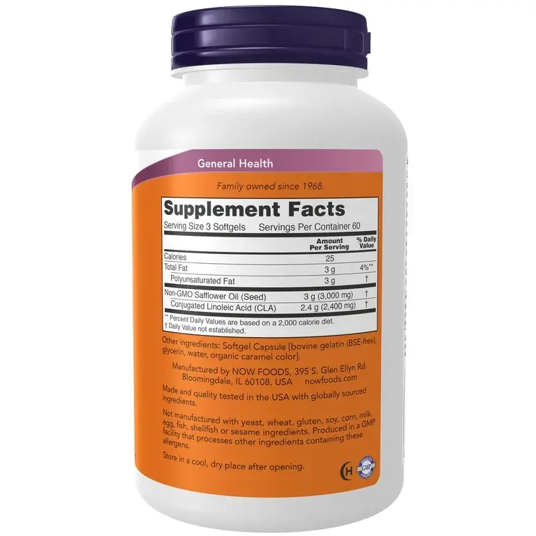 Thumbnail: NOW CLA 800mg 180 Softgels at World Foods Market