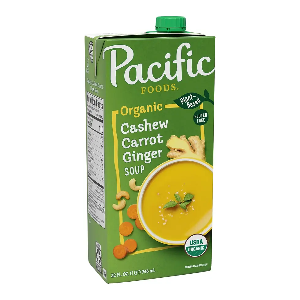 Pacific Foods Organic Cashew Carrot Ginger Soup at World Foods Market