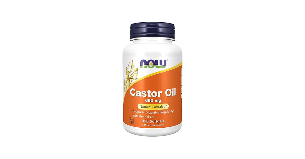 Thumbnail: NOW Castor Oil 650mg 120 Softgels at World Foods Market