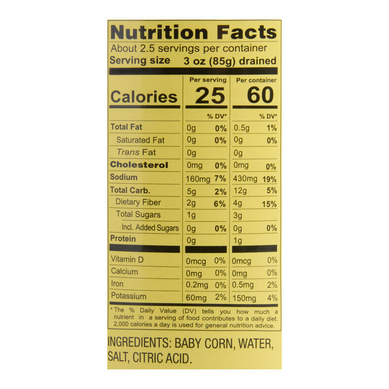 Dynasty Cut Baby Corn at World Foods Market
