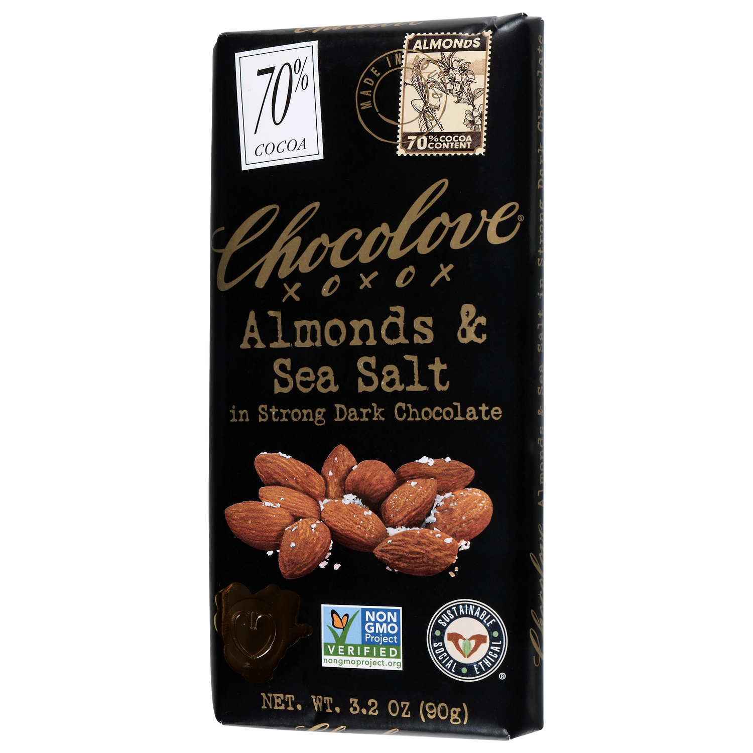 Chocolove Almonds & Sea Salt 70% at World Foods Market
