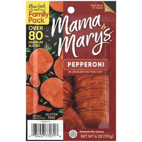 Mama Mary’s Pepperoni Slices at World Foods Market