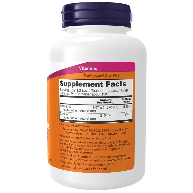 Thumbnail: NOW Pure Buffered Sodium Ascorbate Vitamin C Powder 8oz at World Foods Market