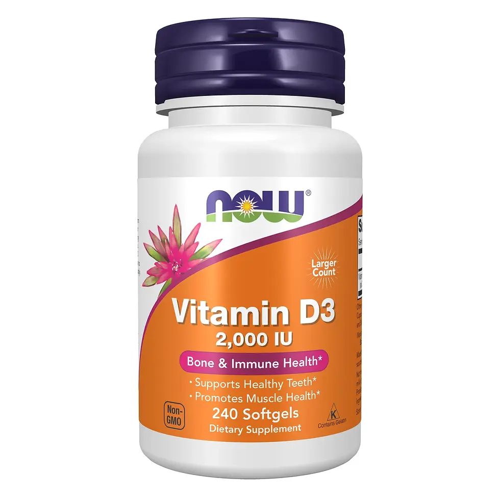 Thumbnail: NOW Vitamin D3 2000 IU 240 Softgels