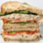 ALBACORE TUNA SALAD ON SPROUTED WHEAT