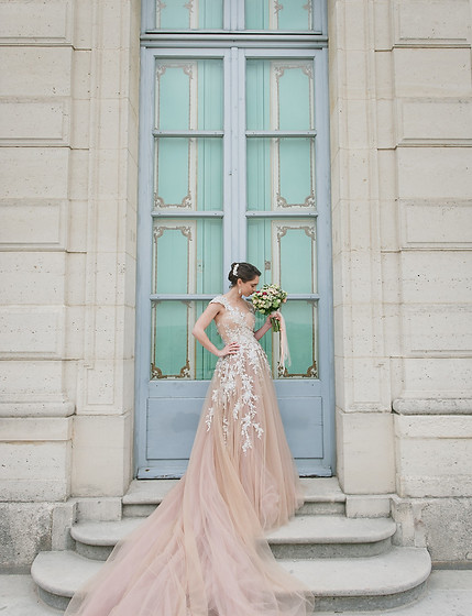 Bouquet de mariée dans un Château.