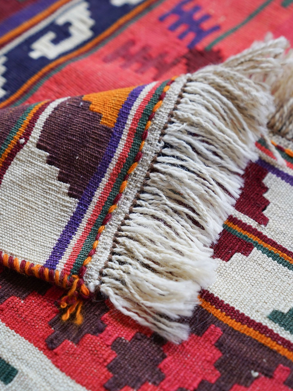 Thumbnail: Soul - Oriental Vintage Kilim Hand Woven Rug