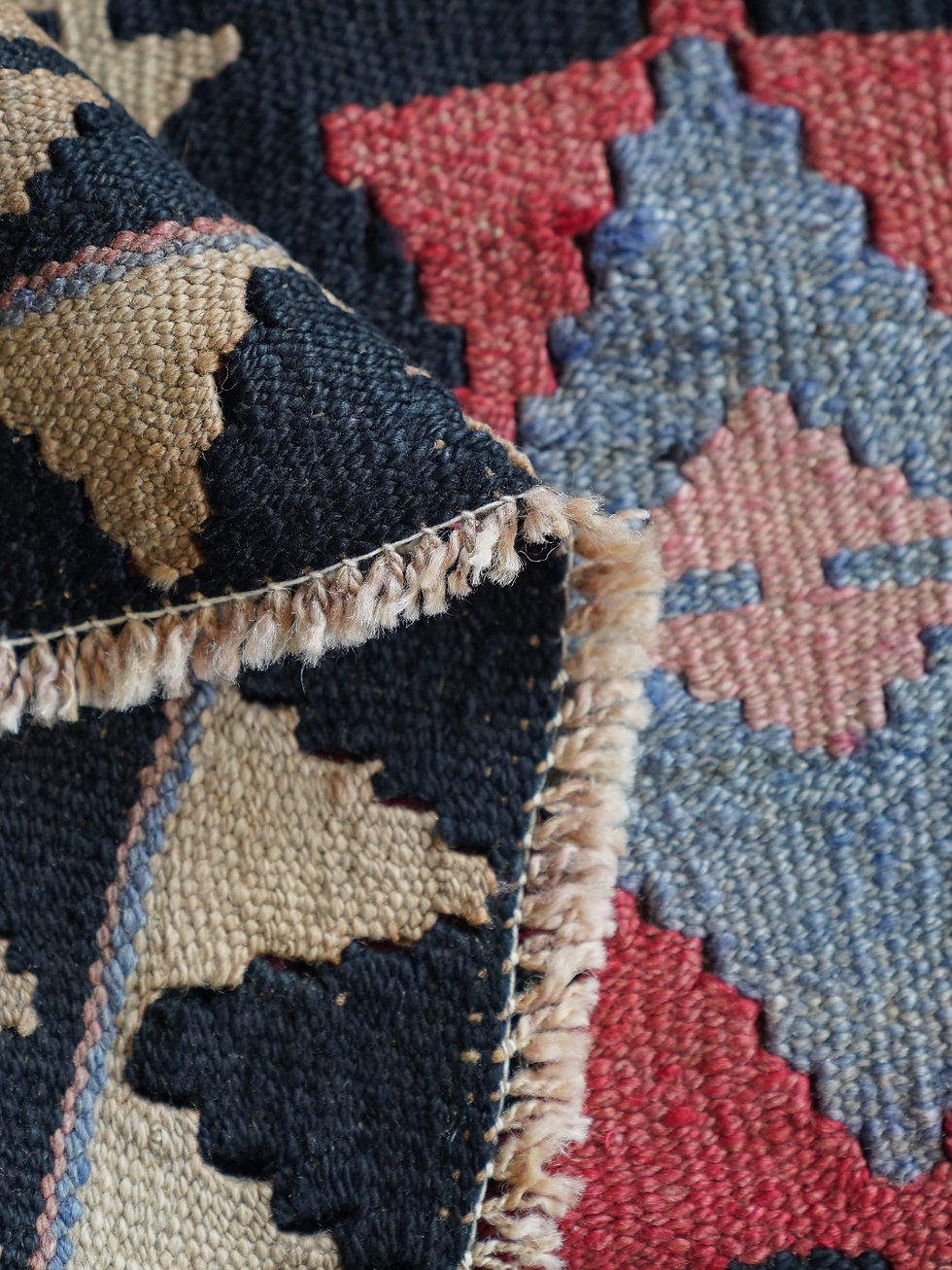 Thumbnail: Noura - Oriental Vintage Kilim Hand Woven Runner Rug