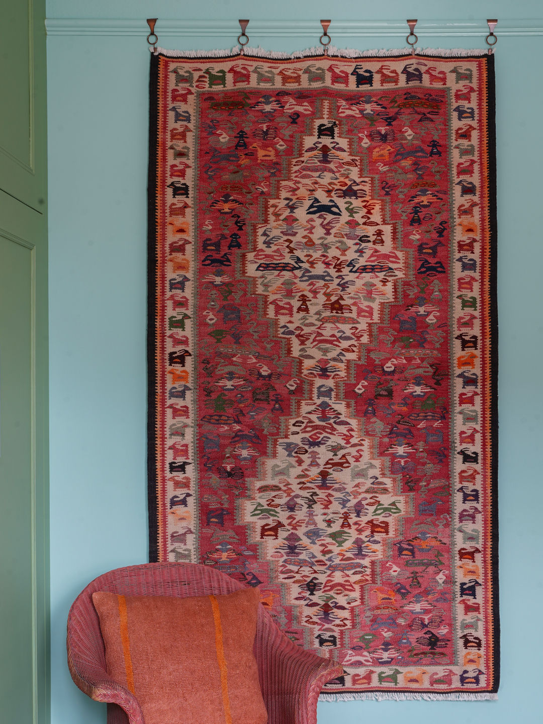 Noah Vintage Hand Woven Kilim Wall Hanging / Rug