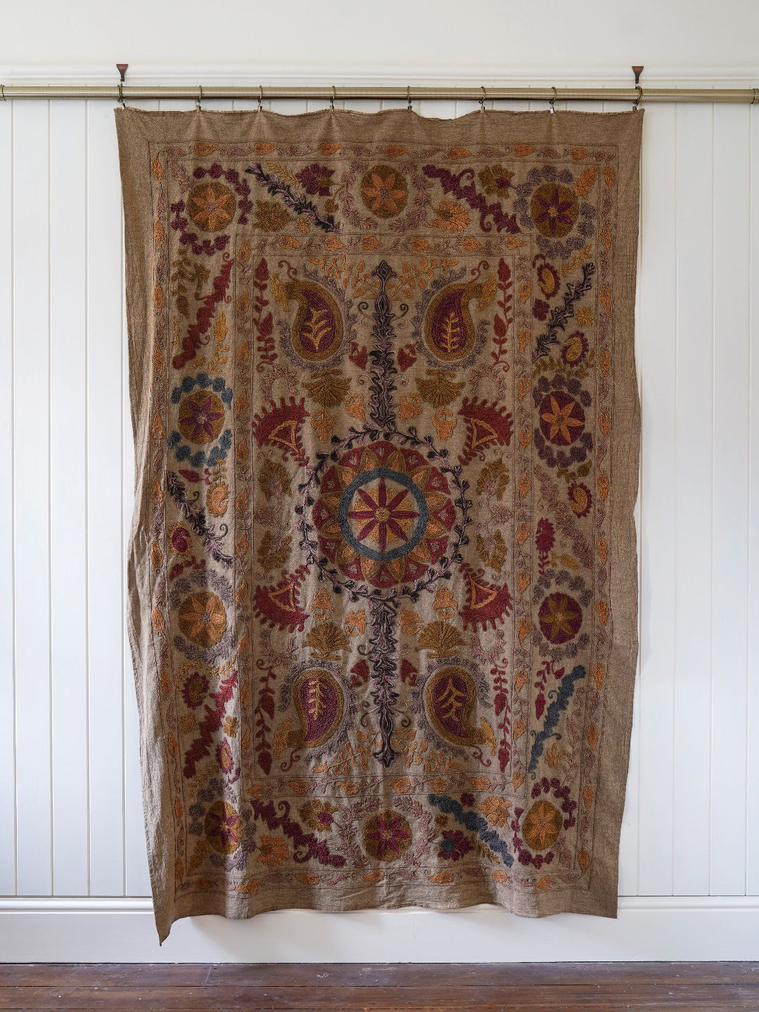 Taupe 0.10 - Large Embroidered Suzani