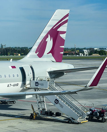 a large jetliner sitting on top of an ai