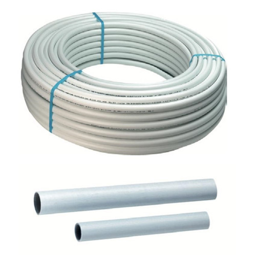 Tubo Multistrato Coibentato 16x2 Mm - 50 Metri Bianco, Per Impianti Idraulici E Di Riscaldamento