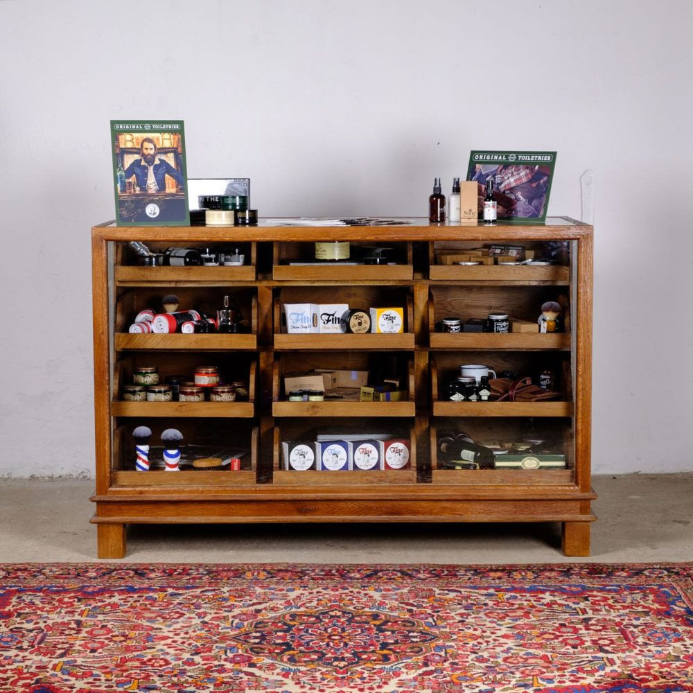 Barber display counter 12 drawer Classic / Vintage