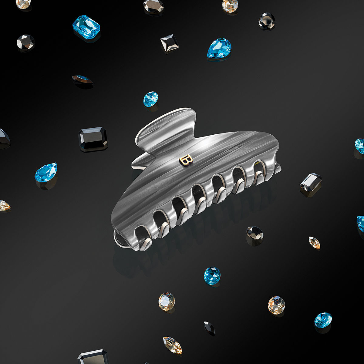 Limited Edition Locks of Legacy Pinces à Cheveux Medium Midnight Black