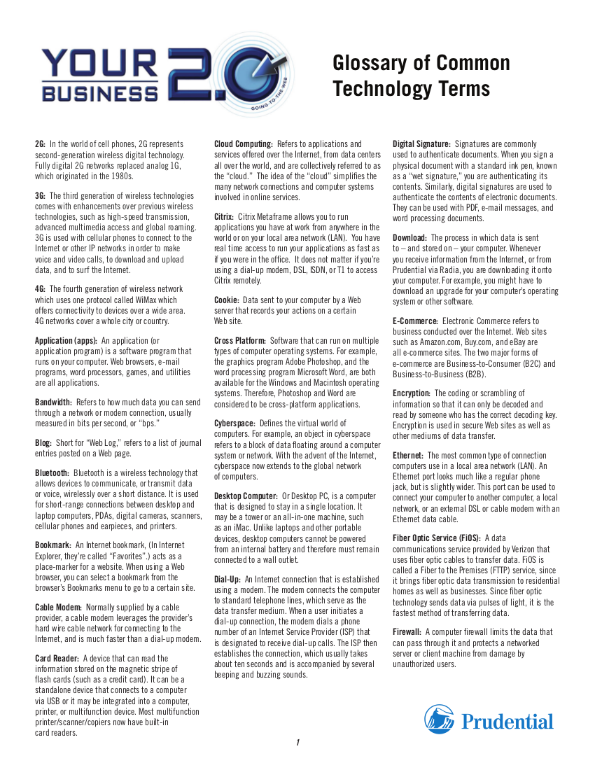 Your Business 2.0 Tech Terms