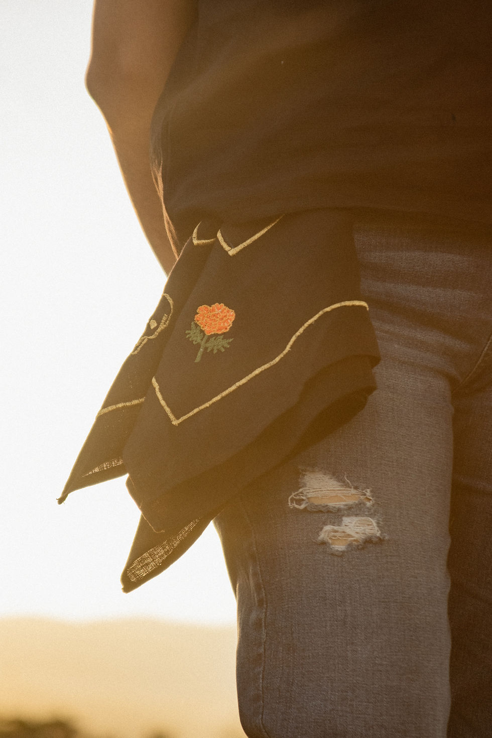 Miniatura: Paliacate Mictlán en Lino Algodón