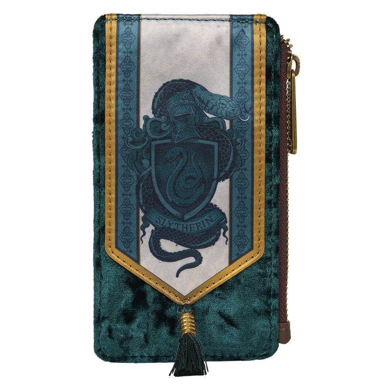 Loungefly- US Exclusive Harry Potter Slytherin Banner Velvet Card Holder