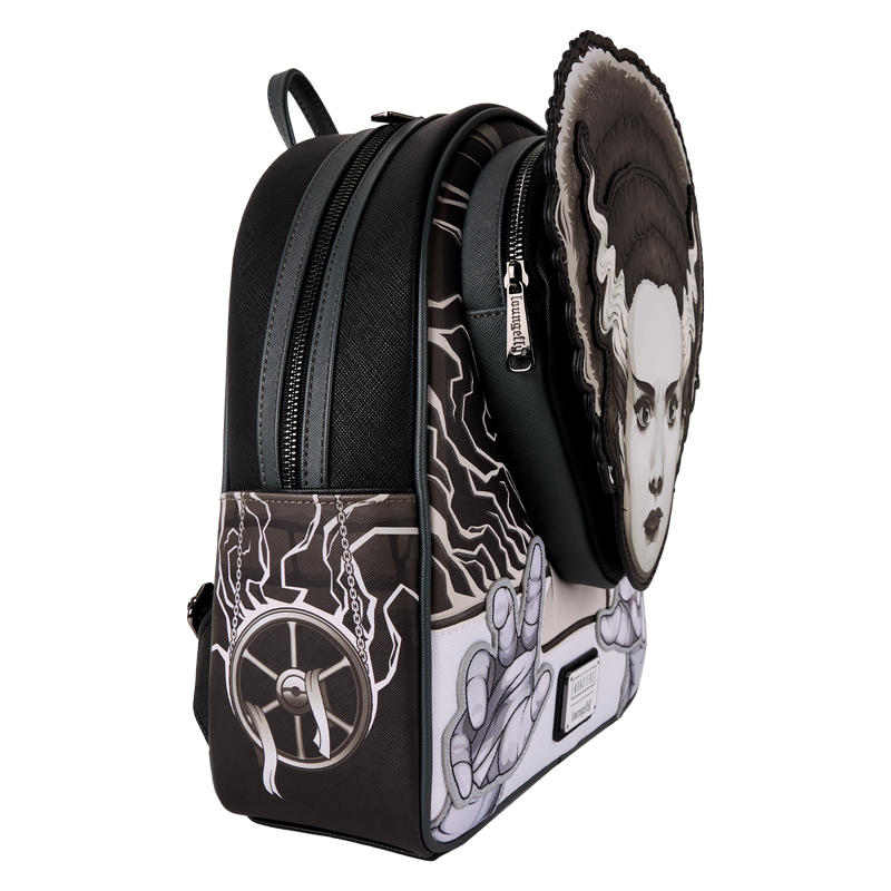 Thumbnail: Loungefly-Universal Monsters Exclusive Bride Of Frankenstein Glow Mini Backpack
