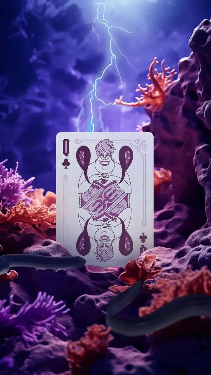 Thumbnail: Bicycle Disney Villains Green Playing Cards